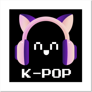 K-Pop Fan Headphones Posters and Art